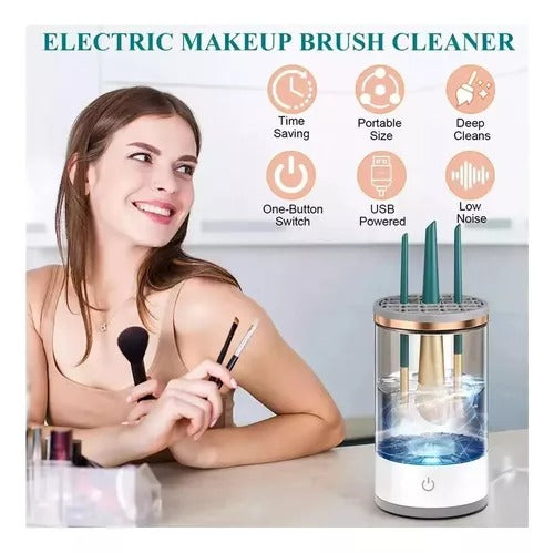 Limpiador Eléctrico de Brochas de Maquillaje