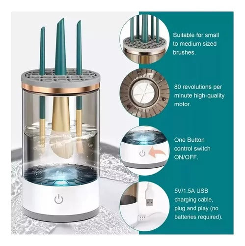 Limpiador Eléctrico de Brochas de Maquillaje