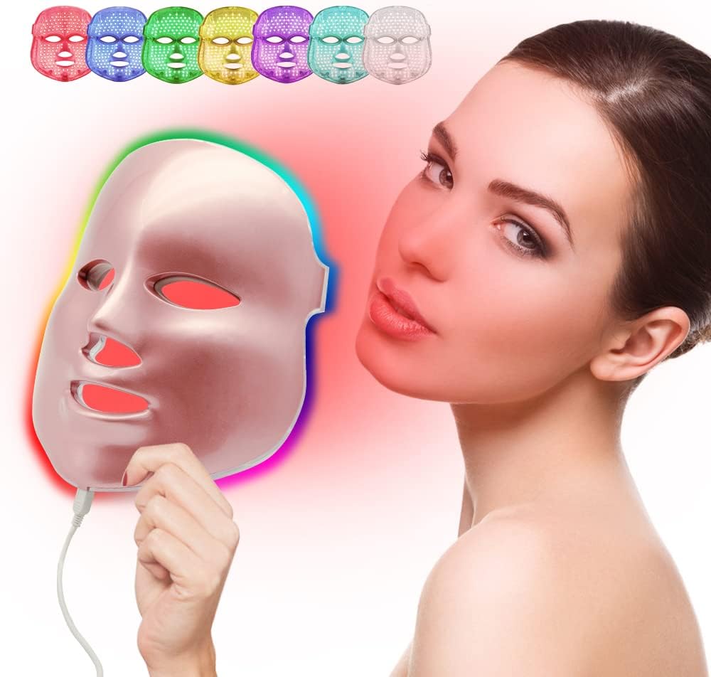 Mascara LED Rejuvenecimiento facial 7 colores